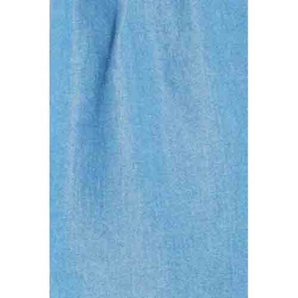 Kate Spade Women's Blue Ruffle Short Sleeve Chambray Mini Dress Size 4 - Picture 4 of 8